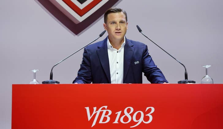 Stuttgart , VfB Stuttgart Mitgliederversammlung 2026 , Andreas Grupp *** Stuttgart, VfB Stuttgart 2026 General Meeting, Andreas Grupp