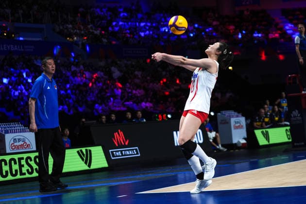 China v Italy - 2026 FIVB Volleyball Nations League MACAO, CHINA – JULY 26: China s Mengjie Wang (18) plays the ball during the 2026 FIVB Volleyball Nations League (VNL) women s third-place match between China and Italy at the East Asian Games Dome in Macao, China, on July 26, 2026. Dilara Irem Sancar Anadolu Macau Macao. Editorial use only. Please get in touch for any other usage.  Copyright: x2026xAnadoluxDilaraxIremxSancarx
