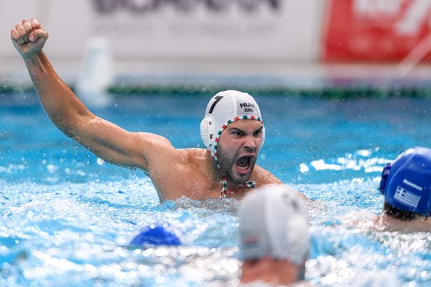 Water polo, Wasserball WORLD CUP, Gergo Janos Fekete of Hungary reacts during the Men™s Gold Medal Water Polo World Cup Final match between Hungary and Greece at Sydney Olympic Park Aquatic Centre in Sydney, Sunday, July 26, 2026. ( NO ARCHIVING, EDITORIAL USE ONLY SYDNEY NEW SOUTH WALES AUSTRALIA  Copyright: xSTEVENxMARKHAMx 20260726143150144080