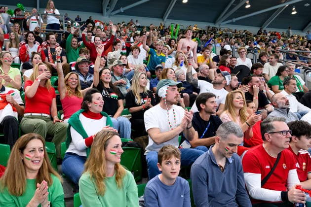 Water polo, Wasserball WORLD CUP, Hungary supporters during the Men™s Gold Medal Water Polo World Cup Final match between Hungary and Greece at Sydney Olympic Park Aquatic Centre in Sydney, Sunday, July 26, 2026. ( NO ARCHIVING, EDITORIAL USE ONLY SYDNEY NEW SOUTH WALES AUSTRALIA  Copyright: xSTEVENxMARKHAMx 20260726158306318036