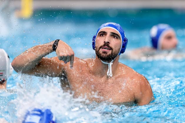 Water polo, Wasserball WORLD CUP, Dimitrios Skoumpakis of Greece reacts during the Men™s Gold Medal Water Polo World Cup Final match between Hungary and Greece at Sydney Olympic Park Aquatic Centre in Sydney, Sunday, July 26, 2026. ( NO ARCHIVING, EDITORIAL USE ONLY SYDNEY NEW SOUTH WALES AUSTRALIA  Copyright: xSTEVENxMARKHAMx 20260726124558815822