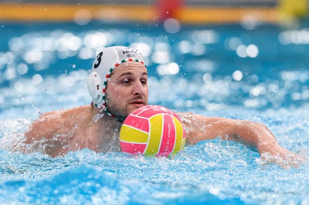 Water polo, Wasserball WORLD CUP, Krisztian Manhercz of Hungary in action during the Men™s Gold Medal Water Polo World Cup Final match between Hungary and Greece at Sydney Olympic Park Aquatic Centre in Sydney, Sunday, July 26, 2026. ( NO ARCHIVING, EDITORIAL USE ONLY SYDNEY NEW SOUTH WALES AUSTRALIA  Copyright: xSTEVENxMARKHAMx 20260726146791141363