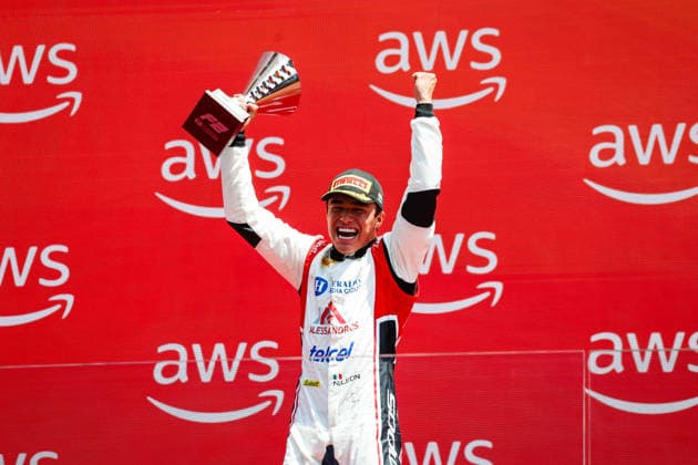 AUTO - FORMULA 2 2026 - BUDAPEST LEON Noel (mex), Campos Racing, Dallara F2 2024, portrait podium during the 9th round of the 2026 FIA Formula 2 Championship from July 24 to 26, 2026 on the Hungaroring, in Mogyorod near Budapest, Hungary - MogyorodHungary  Copyright: xFLORENTxGOODENx