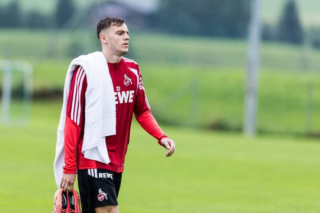 ST. JOHANN IN TIROL, AUSTRIA - JULY 26: Paul Okon-Engstler (1. FC Koeln, 23) after a training session at trainings camp in Kitzbuehel of season 2026 27 at Koasastadion on July 26, 2026 in St. Johann in Tirol, Austria. Austria Copyright: xSteffiexWunderlx