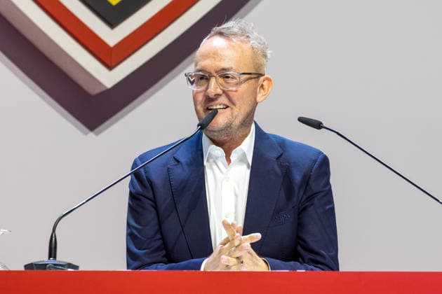 26.07.26 VfB Stuttgart MGV 2026 Deutschland, Stuttgart, 26.07.2026, Fussball, Bundesliga, Saison 2026 2027, VfB Stuttgart Mitgliederversammlung 2026: VfB Vorstand Alexander Wehrle. *** July 26, 2026 VfB Stuttgart General Members Meeting 2026 Germany, Stuttgart, July 26, 2026, Soccer, Bundesliga, 2026–2027 Season, VfB Stuttgart General Members Meeting 2026 VfB Executive Board Member Alexander Wehrle