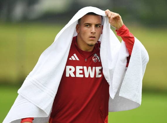 25.07.2026, xophax, Fussball 1.Bundesliga, 1.FC Koeln Trainingslager . Mannschaft in Kitzbühel .Training in Sankt Johann. Said El Mala ( 1.FC Köln ) nach dem Training Kitzbühel *** July 25, 2026, xophax, Soccer, Bundesliga 1, 1. FC Köln Training Camp: Team in Kitzbühel, Training in Sankt Johann, Said El Mala, 1. FC Köln after training in Kitzbühel