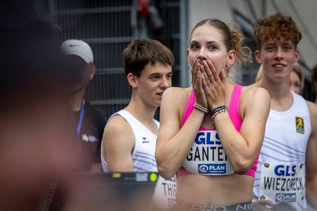 Deutsche Leichtathletik-Meisterschaften; Bochum-Wattenscheid, 26.07.2026 Deutsche Meisterin im Hochsprung Dorothea Gantert (SpVg Laatzen) ; Deutsche Leichtathletik-Meisterschaften am 26.07.2026 im Lorheide-Stadion, Bochum-Wattenscheid (Nordrhein-Westfalen). *** German Track and Field Championships, Bochum-Wattenscheid, July 26, 2026; German High Jump Champion: Dorothea Gantert (SpVg Laatzen); German Track and Field Championships on July 26, 2026, at Lorheide Stadium, Bochum-Wattenscheid, North Rhine-Westphalia Copyright: xBEAUTIFULxSPORTS LeahxKohringx