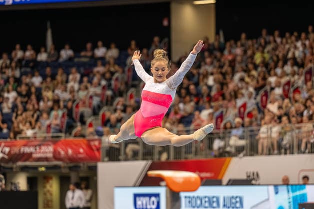 RECORD DATE NOT STATED Deutsche Meisterschaft Geräteturnen - Finals 2026, Hannover, Germany 26.07.2026 Karina Schönmaier (TuS 1861 Chemnitz-Altendorf, Bodenturnen), Deutsche Meisterschaft Geräteturnen, Finals 2926, Hannover 26.07.2026 *** 2026 German Artistic Gymnastics Championships Finals, Hanover, Germany, July 26, 2026; Karina Schönmaier, TuS 1861 Chemnitz Altendorf, Floor Exercise, German Artistic Gymnastics Championships, Finals 2926, Hanover, July 26, 2026 Copyright: xBEAUTIFULxSPORTS PeterxWeberx