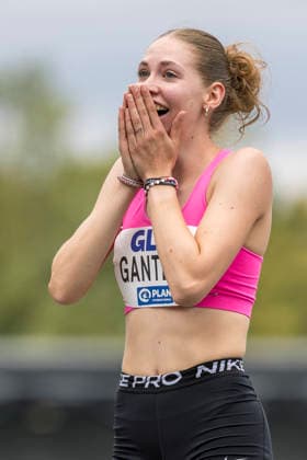 Deutsche Leichtathletik-Meisterschaften; Bochum-Wattenscheid, 26.07.2026 Dorothea Gantert (SpVg Laatzen), Hochsprung; Deutsche Leichtathletik-Meisterschaften am 26.07.2026 im Lorheide-Stadion, Bochum-Wattenscheid (Nordrhein-Westfalen). *** German Track and Field Championships, Bochum Wattenscheid, July 26, 2026; Dorothea Gantert (SpVg Laatzen), high jump; German Track and Field Championships on July 26, 2026, at Lorheide Stadium, Bochum-Wattenscheid, North Rhine-Westphalia Copyright: xBEAUTIFULxSPORTS AxelxKohringx