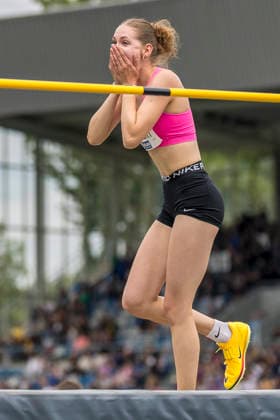 Deutsche Leichtathletik-Meisterschaften; Bochum-Wattenscheid, 26.07.2026 Dorothea Gantert (SpVg Laatzen), Hochsprung; Deutsche Leichtathletik-Meisterschaften am 26.07.2026 im Lorheide-Stadion, Bochum-Wattenscheid (Nordrhein-Westfalen). *** German Track and Field Championships, Bochum Wattenscheid, July 26, 2026; Dorothea Gantert, SpVg Laatzen, high jump; German Track and Field Championships on July 26, 2026, at Lorheide Stadium, Bochum-Wattenscheid, North Rhine-Westphalia Copyright: xBEAUTIFULxSPORTS AxelxKohringx