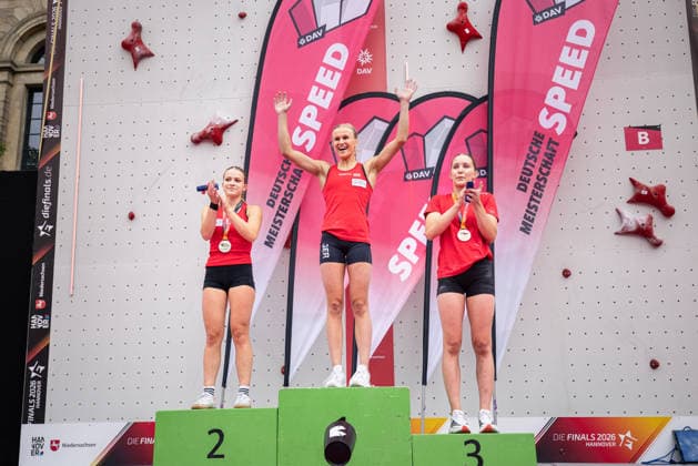 The Finals in Hanover, speed climbing