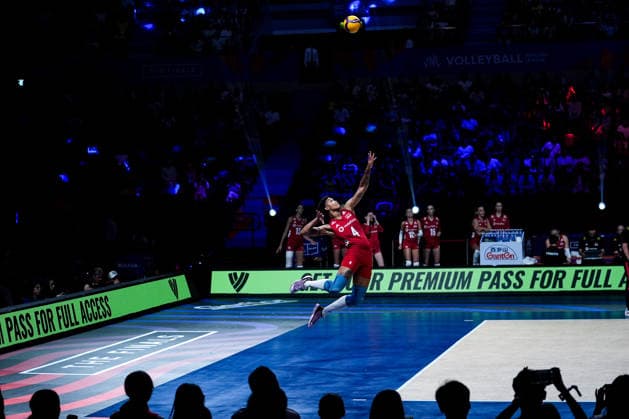 Turkiye v Brazil - 2026 FIVB Volleyball Nations League MACAO, CHINA - JULY 26: Melissa Vargas (4) of Turkiye in action during the 2026 FIVB Volleyball Nations League (VNL) women s final match between Turkiye and Brazil at the East Asian Games Dome in Macao, China, on July 26, 2026. Dilara Irem Sancar Anadolu Macao China. Editorial use only. Please get in touch for any other usage.  Copyright: x2026xAnadoluxDilaraxIremxSancarx