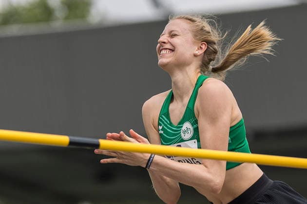 Deutsche Leichtathletik-Meisterschaften; Bochum-Wattenscheid, 26.07.2026 Johanna Göring (SV Salamander Kornwestheim), Hochsprung ; Deutsche Leichtathletik-Meisterschaften am 26.07.2026 im Lorheide-Stadion, Bochum-Wattenscheid (Nordrhein-Westfalen). *** German Track and Field Championships, Bochum Wattenscheid, July 26, 2026; Johanna Göring, SV Salamander Kornwestheim, high jump; German Track and Field Championships on July 26, 2026, at Lorheide Stadium, Bochum-Wattenscheid, North Rhine-Westphalia Copyright: xBEAUTIFULxSPORTS AxelxKohringx