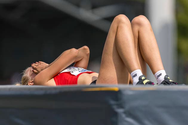 Deutsche Leichtathletik-Meisterschaften; Bochum-Wattenscheid, 26.07.2026 Bianca Stichling (TSV Bayer o4 Leverkusen), Hochsprung ; Deutsche Leichtathletik-Meisterschaften am 26.07.2026 im Lorheide-Stadion, Bochum-Wattenscheid (Nordrhein-Westfalen). *** German Track and Field Championships, Bochum Wattenscheid, July 26, 2026; Bianca Stichling, TSV Bayer 04 Leverkusen, high jump; German Track and Field Championships on July 26, 2026, at Lorheide Stadium, Bochum-Wattenscheid, North Rhine-Westphalia Copyright: xBEAUTIFULxSPORTS AxelxKohringx