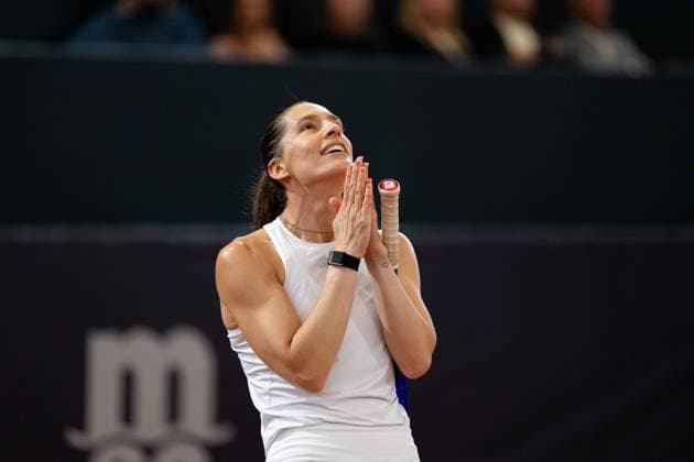 Andrea Petkovic (GER) enttaeuscht, Enttaeuschung, Emotionen, GER, Martina Hingis vs Andrea Petkovic, Tennis, MSC Hamburg Ladies Open WTA, Tennis Damen 250, Showmatch, 26.07.2026 GER, Martina Hingis vs Andrea Petkovic, Tennis, MSC Hamburg Ladies Open WTA 250, Showmatch, 26.07.2026 Hamburg *** Andrea Petkovic (GER) Disappoints, Disappointment, Emotions, GER, Martina Hingis vs. Andrea Petkovic, Tennis, MSC Hamburg Ladies Open WTA 250, Exhibition Match, July 26, 2026, GER, Martina Hingis vs. Andrea Petkovic, Tennis, MSC Hamburg Ladies Open WTA 250, Exhibition Match, July 26, 2026, Hamburg Copyright: xEibner-Pressefoto MaxxVincenx EP_MVN