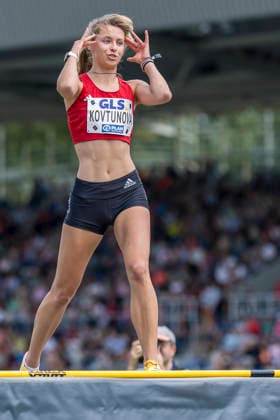 Deutsche Leichtathletik-Meisterschaften; Bochum-Wattenscheid, 26.07.2026 Maryna Kovtunova (TS Herzogenaurach), Hochsprung ; Deutsche Leichtathletik-Meisterschaften am 26.07.2026 im Lorheide-Stadion, Bochum-Wattenscheid (Nordrhein-Westfalen). *** German Track and Field Championships, Bochum Wattenscheid, July 26, 2026; Maryna Kovtunova, TS Herzogenaurach, high jump; German Track and Field Championships on July 26, 2026, at Lorheide Stadium, Bochum-Wattenscheid, North Rhine-Westphalia Copyright: xBEAUTIFULxSPORTS AxelxKohringx