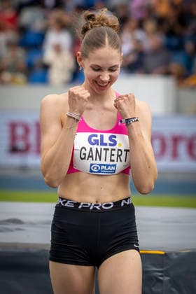 Deutsche Leichtathletik-Meisterschaften; Bochum-Wattenscheid, 26.07.2026 Deutsche Meisterin im Hochsprung Dorothea Gantert (SpVg Laatzen) ; Deutsche Leichtathletik-Meisterschaften am 26.07.2026 im Lorheide-Stadion, Bochum-Wattenscheid (Nordrhein-Westfalen). *** German Track and Field Championships, Bochum-Wattenscheid, July 26, 2026; German High Jump Champion: Dorothea Gantert (SpVg Laatzen); German Track and Field Championships on July 26, 2026, at Lorheide Stadium, Bochum-Wattenscheid, North Rhine-Westphalia Copyright: xBEAUTIFULxSPORTS LeahxKohringx