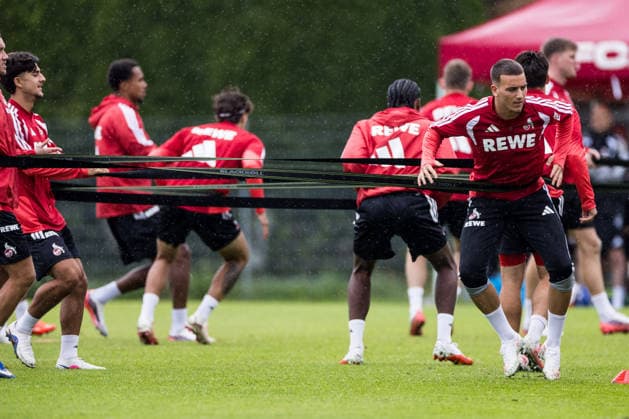 ST. JOHANN IN TIROL, AUSTRIA - JULY 26: Said El Mala (1. FC Koeln, 13) warming up during a training session at trainings camp in Kitzbuehel of season 2026 27 at Koasastadion on July 26, 2026 in St. Johann in Tirol, Austria. Austria Copyright: xSteffiexWunderlx
