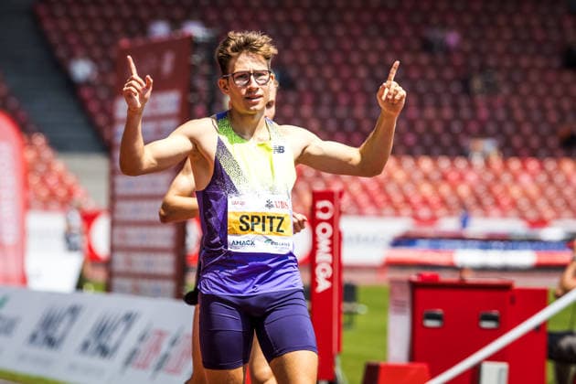 Swiss Athletics Championships, 26.07.2026 ZURICH, SWITZERLAND - JULY 26: Lionel Spitz (Adliswil Track Team) wins the mens 400 m at the Swiss Athletics Championships on July 26, 2026 in Zurich, Switzerland. *** Swiss Athletics Championships, July 26, 2026, Zurich, Switzerland. On July 26, 2026, the Lionel Spitz Adliswil Track Team won the men s 400-meter race at the Swiss Athletics Championships in Zurich, Switzerland. Copyright: xBEAUTIFULxSPORTS UlfxSchillerx