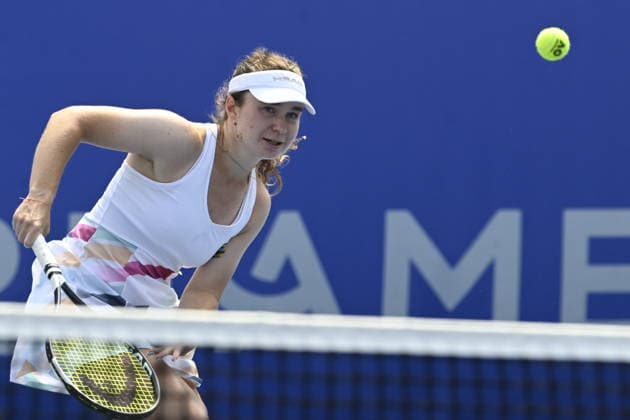Daria Snigur of Ukraine (pictured) in action during the match against Lilli Tagger of Austria within the women s WTA, Tennis Damen 250 Livesport Prague Open 2026 tennis tournament in Prague, Czech Republic, on July 26, 2026. (CTKxPhoto MichalxKrumphanzl) CTKPhotoP2026072603075  CTKPhotoP2026072603075