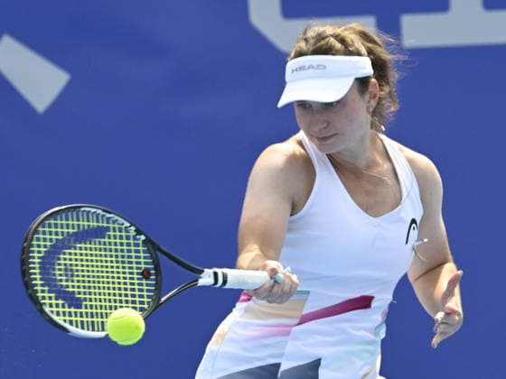 Daria Snigur of Ukraine (pictured) in action during the match against Lilli Tagger of Austria within the women s WTA, Tennis Damen 250 Livesport Prague Open 2026 tennis tournament in Prague, Czech Republic, on July 26, 2026. (CTKxPhoto MichalxKrumphanzl) CTKPhotoP2026072603076  CTKPhotoP2026072603076