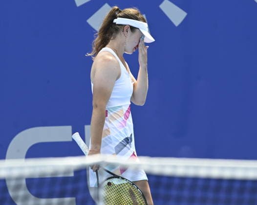Daria Snigur of Ukraine (pictured) in action during the match against Lilli Tagger of Austria within the women s WTA, Tennis Damen 250 Livesport Prague Open 2026 tennis tournament in Prague, Czech Republic, on July 26, 2026. (CTKxPhoto MichalxKrumphanzl) CTKPhotoP2026072603093  CTKPhotoP2026072603093