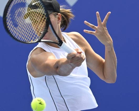 Lilli Tagger of Austria (pictured) in action during the match against Daria Snigur of Ukraine within the women s WTA, Tennis Damen 250 Livesport Prague Open 2026 tennis tournament in Prague, Czech Republic, on July 26, 2026. (CTKxPhoto MichalxKrumphanzl) CTKPhotoP2026072603174  CTKPhotoP2026072603174