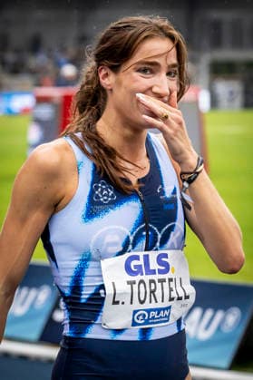 Deutsche Leichtathletik-Meisterschaften; Bochum-Wattenscheid, 26.07.2026 Dritte über 800m: Lara Tortell (Athletics Team Karben); Deutsche Leichtathletik-Meisterschaften am 26.07.2026 im Lorheide-Stadion, Bochum-Wattenscheid (Nordrhein-Westfalen). *** German Track and Field Championships, Bochum Wattenscheid, July 26, 2026; Third place in the 800m: Lara Tortell, Athletics Team Karben; German Track and Field Championships on July 26, 2026, at Lorheide Stadium, Bochum-Wattenscheid, North Rhine-Westphalia Copyright: xBEAUTIFULxSPORTS LeahxKohringx