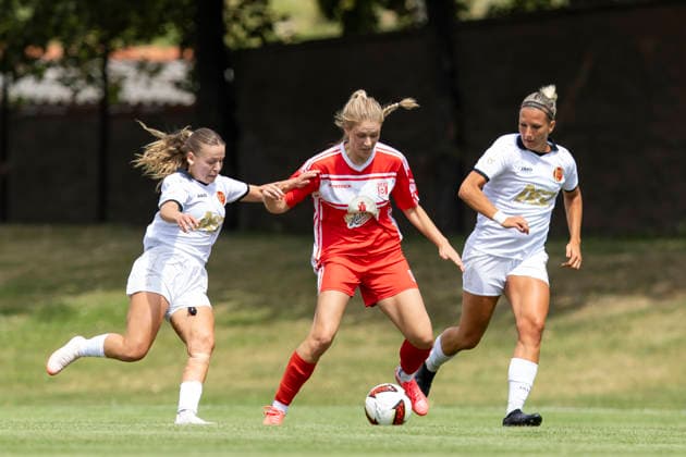 Football, Women's, Friendly, 1. FFV Erfurt v Hallescher FC