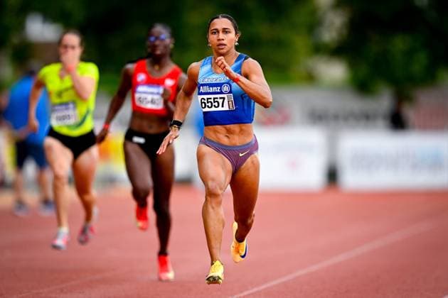 Belgian Athletics Championships day 2 - 26 07 2026 LEUVEN, BELGIUM - JULY 26 : Nkansa Delphine during day 2 of the Allianz Belgian Athletics Championships on July 26, 2026 in Leuven, Belgium, 26 07 2026  Copyright: xTomasxSiskx