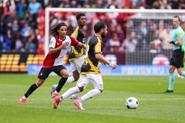 ROTTERDAM , 26-07-2026 , Stadium De Kuip , Season 2026 2027 , Dutch Eredivisie football , Preseason friendly match between Feyenoord and Rayo Vallecano , picture shows Feyenoord player Gjivai Zechiel Feyenoord - Rayo Vallecano (friendly)  x205216696x Copyright: