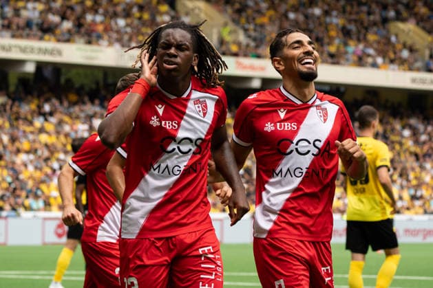 BERN, BERN, SWITZERLAND - JULY 26: Winsley Boteli of FC Sion celebrates after scoring his team’s goal during the Swiss Super League match between BSC Young Boys and FC Sion at Stadion Wankdorf on July 26, 2026 in Bern, Bern, Switzerland.  Copyright: xLivioxBaeriswylx xSPPx Sportspressphoto_SPR196907