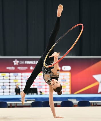 26.07.2026, xhbx, Turnen Rhythmische Sportgymnastik, Deutsche Meisterschaften 2026 v.l. Lada Pusch Übungen mit dem Reifen (DFL DFB REGULATIONS PROHIBIT ANY USE OF PHOTOGRAPHS as IMAGE SEQUENCES and or QUASI-VIDEO) Hannover *** July 26, 2026, xhbx, Rhythmic Gymnastics, 2026 German Championships v l Lada Pusch Hoop Routine DFL DFB REGULATIONS PROHIBIT ANY USE OF PHOTOGRAPHS as IMAGE SEQUENCES and or QUASI-VIDEO Hannover