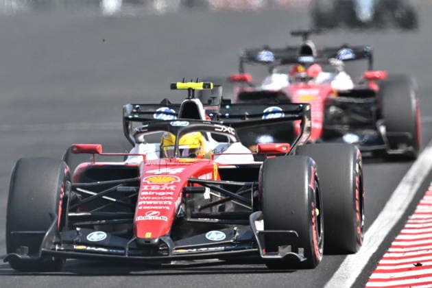 RECORD DATE NOT STATED F1 Grand Prix of Hungary MOGYOROD, HUNGARY JULY 26: Lewis Hamilton of Great Britain drives the Scuderia Ferrari HP car on track during the race of the Formula 1 AWS Hungarian Grand Prix 2026 at the Hungaroring on July 26, 2026 in Mogyorod, Hungary. Budapest Hungary  Copyright: xArturxWidakx originalFilename:widak-f1grandp260726_npREf.jpg