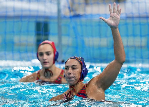 July 26, 2026, Sydney, Nsw, Australia: IRENE GONZALEZ of Spain defends in the Women s gold medal match between Spain and the United States during the 2026 World Aquatics Women s Water polo, Wasserball World Cup. Sydney Australia - ZUMAt173 20260726_zsp_t173_054 Copyright: xStephanexThomasx