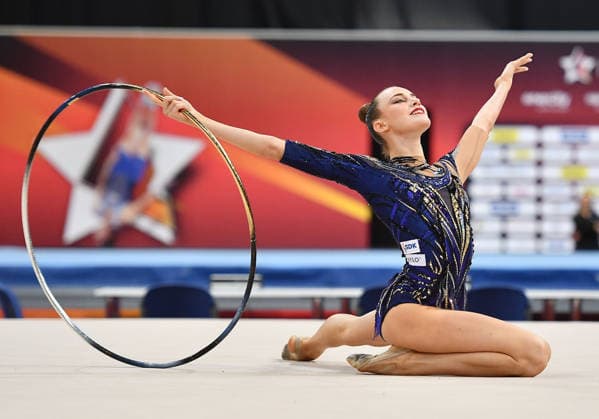 26.07.2026, xhbx, Turnen Rhythmische Sportgymnastik, Deutsche Meisterschaften 2026 v.l. Darja Varfolomeev (TSV Schmiden 1902) Übungen mit dem Reifen (DFL DFB REGULATIONS PROHIBIT ANY USE OF PHOTOGRAPHS as IMAGE SEQUENCES and or QUASI-VIDEO) Hannover *** July 26, 2026, xhbx, Gymnastics, Rhythmic Gymnastics, 2026 German Championships v l Darja Varfolomeev TSV Schmiden 1902 Hoop Routine DFL DFB REGULATIONS PROHIBIT ANY USE OF PHOTOGRAPHS as IMAGE SEQUENCES and or QUASI-VIDEO Hannover