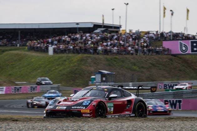 GER, DTM, 9. & 10. Lauf, Motorsport Arena Oschersleben 26.07.2026, Motorsport Arena, Oschersleben, GER, DTM, 9. & 10. Lauf, Motorsport Arena Oschersleben Bastian Buus, Land-Motorsport Porsche 911 GT3 R Evo Â Foto: Alexander Trienitz Oschersleben Motorsport Arena Sachsen-Anhalt Deutschland *** GER, DTM, Round 9 of 10, Motorsport Arena Oschersleben, July 26, 2026, Motorsport Arena, Oschersleben, GER, DTM, Round 9 of 10, Motorsport Arena Oschersleben Bastian Buus, Land Motorsport Porsche 911 GT3 R Evo Photo by Alexander Trienitz Oschersleben Motorsport Arena Saxony-Anhalt Germany