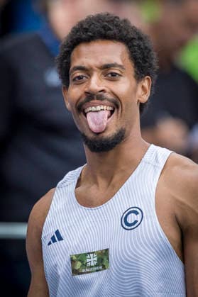 Deutsche Leichtathletik-Meisterschaften; Bochum-Wattenscheid, 26.07.2026 Emil Agyekum (SCC Berlin), 400m-Hürden-Finale; Deutsche Leichtathletik-Meisterschaften am 26.07.2026 im Lorheide-Stadion, Bochum-Wattenscheid (Nordrhein-Westfalen). *** German Track and Field Championships, Bochum Wattenscheid, July 26, 2026; Emil Agyekum, SCC Berlin, 400-meter hurdles final at the German Track and Field Championships on July 26, 2026, at Lorheide Stadium, Bochum-Wattenscheid, North Rhine-Westphalia Copyright: xBEAUTIFULxSPORTS AxelxKohringx