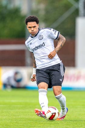 SOCCER - Frankfurt vs Trabzonspor, test match SALZBURG,AUSTRIA,26.JUL.26 - SOCCER - 1. DFL, 1. Deutsche Bundesliga, Sueper Lig, Eintracht Frankfurt vs Trabzonspor Kuluebue, test match. Image shows Nnamdi Collins (Frankfurt).  GEPAxpictures xWolfgangxKofler