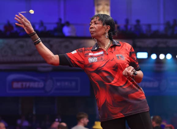 World Matchplay Darts 2026 FINAL Deta Hedman during the World Matchplay Darts Final at Winter Gardens, Blackpool, UK on 26 July 2026. Blackpool Winter Gardens UK Editorial use only , Copyright: xChrisxSargeantx PSI-24532-0061