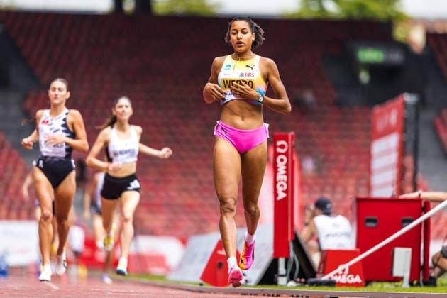 Swiss Athletics Championships, 26.07.2026 ZURICH, SWITZERLAND - JULY 26: Audrey Werro (CA Belfaux) wins the womens 800 m final ahead of Valentina Rosamilia (BTV Aarau Athletics) and Veronica Vancardo (CA Fribourg) at the Swiss Athletics Championships on July 26, 2026 in Zurich, Switzerland. *** Swiss Athletics Championships, July 26, 2026, ZURICH, SWITZERLAND JULY 26 Audrey Werro of CA Belfaux wins the women’s 800-meter final ahead of Valentina Rosamilia of BTV Aarau Athletics and Veronica Vancardo of CA Fribourg at the Swiss Athletics Championships on July 26, 2026, in Zurich, Switzerland Copyright: xBEAUTIFULxSPORTS UlfxSchillerx