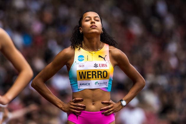 Swiss Athletics Championships, 26.07.2026 ZURICH, SWITZERLAND - JULY 26: Audrey Werro (CA Belfaux) pre-race habit at the Swiss Athletics Championships on July 26, 2026 in Zurich, Switzerland. *** Swiss Athletics Championships, July 26, 2026, Zurich, Switzerland. Audrey Werro of CA Belfaux in her pre-race outfit at the Swiss Athletics Championships on July 26, 2026, in Zurich, Switzerland Copyright: xBEAUTIFULxSPORTS UlfxSchillerx