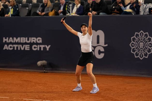 Tamara Korpatsch (GER) jubelt Jubel nach Sieg Spielende, GER, Anna Bondar vs Tamara Korpatsch, Tennis, MSC Hamburg Ladies Open WTA, Tennis Damen 250, Finale, 26.07.2026 GER, Anna Bondar vs Tamara Korpatsch, Tennis, MSC Hamburg Ladies Open WTA 250, Finale, 26.07.2026 Hamburg *** Tamara Korpatsch (GER) celebrates after winning the match, GER, Anna Bondar vs. Tamara Korpatsch, Tennis, MSC Hamburg Ladies Open WTA 250, Final, July 26, 2026, GER, Anna Bondar vs. Tamara Korpatsch, Tennis, MSC Hamburg Ladies Open WTA 250, Final, July 26, 2026, Hamburg Copyright: xEibner-Pressefoto MaxxVincenx EP_MVN