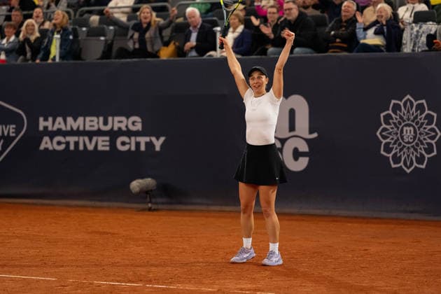 Tamara Korpatsch (GER) jubelt Jubel nach Sieg Spielende, GER, Anna Bondar vs Tamara Korpatsch, Tennis, MSC Hamburg Ladies Open WTA, Tennis Damen 250, Finale, 26.07.2026 GER, Anna Bondar vs Tamara Korpatsch, Tennis, MSC Hamburg Ladies Open WTA 250, Finale, 26.07.2026 Hamburg *** Tamara Korpatsch (GER) celebrates after winning the match, GER, Anna Bondar vs. Tamara Korpatsch, Tennis, MSC Hamburg Ladies Open WTA 250, Final, July 26, 2026, GER, Anna Bondar vs. Tamara Korpatsch, Tennis, MSC Hamburg Ladies Open WTA 250, Final, July 26, 2026, Hamburg Copyright: xEibner-Pressefoto MaxxVincenx EP_MVN
