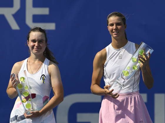 Austria s Lilli Tagger (right) won her first WTA, Tennis Damen Tour title after defeating eighth seed Daria Snigur of Ukraine (left) in final of the women s WTA 250 Livesport Prague Open 2026 tennis tournament in Prague, Czech Republic, on July 26, 2026. (CTKxPhoto MichalxKrumphanzl) CTKPhotoP2026072603588  CTKPhotoP2026072603588