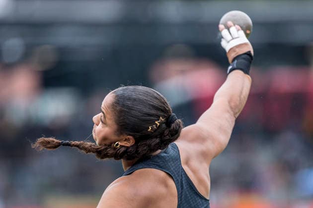 Sport Bilder des Tages Deutsche Leichtathletik-Meisterschaften; Bochum-Wattenscheid, 26.07.2026 Yemisi Mabry (MTG Mannheim), Kugelstossen; Deutsche Leichtathletik-Meisterschaften am 26.07.2026 im Lorheide-Stadion, Bochum-Wattenscheid (Nordrhein-Westfalen). *** German Track and Field Championships, Bochum-Wattenscheid, July 26, 2026; Yemisi Mabry, MTG Mannheim, shot put; German Track and Field Championships on July 26, 2026, at Lorheide Stadium, Bochum-Wattenscheid, North Rhine-Westphalia Copyright: xBEAUTIFULxSPORTS AxelxKohringx