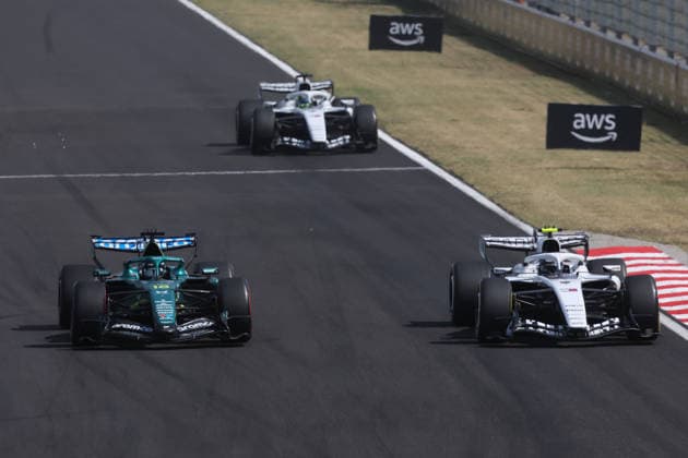 F1 Hungarian Grand Prix 2026 Valtteri Bottas of Cadillac, Fernando Alonso of Aston Martin Aramco and Sergio Perez of Cadillac during the Formula 1 Hungarian Grand Prix at Hungaroring in Budapest, Hungary on July 26, 2026. Budapest Hungary  Copyright: xJakubxPorzyckix originalFilename:porzycki-f1hungar260726_npSop.jpg