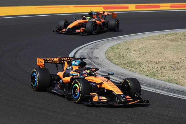F1 Hungarian Grand Prix 2026 Oscar Piastri and Lando Norris of McLaren during the Formula 1 Hungarian Grand Prix at Hungaroring in Budapest, Hungary on July 26, 2026. Budapest Hungary  Copyright: xJakubxPorzyckix originalFilename:porzycki-f1hungar260726_npvat.jpg