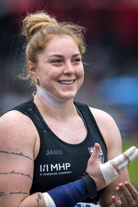 Deutsche Leichtathletik-Meisterschaften; Bochum-Wattenscheid, 26.07.2026 Alina Korecki (VfB Stuttgart 1893), Kugelstossen; Deutsche Leichtathletik-Meisterschaften am 26.07.2026 im Lorheide-Stadion, Bochum-Wattenscheid (Nordrhein-Westfalen). *** German Track and Field Championships, Bochum Wattenscheid, July 26, 2026; Alina Korecki, VfB Stuttgart 1893, shot put; German Track and Field Championships on July 26, 2026, at Lorheide Stadium, Bochum-Wattenscheid, North Rhine-Westphalia Copyright: xBEAUTIFULxSPORTS AxelxKohringx