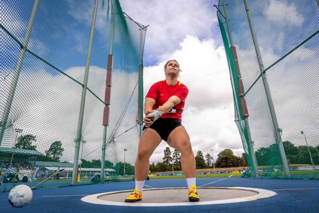 2026 Athletics Ireland National Outdoor Championships, Morton Stadium, Dublin 26 7 2026 Kotryna Pacerinskaite competing in the Women™s Hammer Throw Kotryna Pacerinskaite 26 7 2026  Copyright: xx 2V7A8493